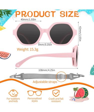 Polarized Baby Sunglasses | Adjustable Strap, UV400 Protection | Unbreakable Soft Frame for Newborn to 36 Months - Buy Online on GoSupps.com
