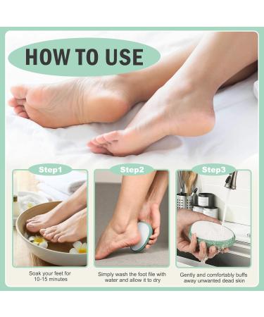 FVION Nano Glass Foot File Callus Remover Gentle Glass Foot Hard Skin Foot Scraper Effective Feet Scrubber for Dead Skin and Portable Pedi Egg Foot Care Tool (Green) - Buy Online on GoSupps.com
