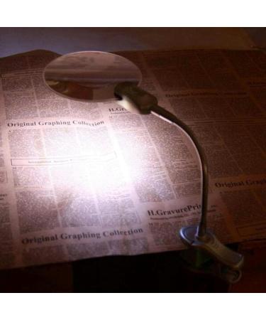 Portable Magnifier 2.5X 10X Desktop Hands Free Reading Magnifier with 2 LED Lamp and Metal Clamp for Read Hobby Crafts Model Building Soldering Full of Stars - Buy Online on GoSupps.com