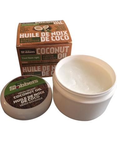 Slobbers Organic Virgin Coconut Oil Fully Natural Multipurpose Antibacterial Supplement for Dogs (250g) - Buy Online on GoSupps.com