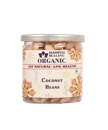 Blessfull Healing Organic Coconut Beans 300 Gram Airtight Container (Packing May Vary)