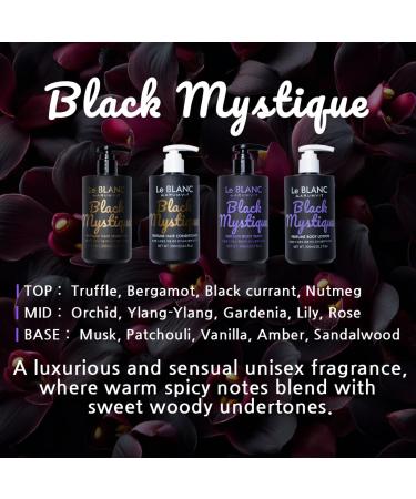Le BLANC Perfume Body Lotion Six lux Long-Lasting Fragrances Vegan Deep Non-Sticky Hydration Mild & Soothing 10.1 fl oz Daily Moisturizer All Skin Types (Black Mystique 10.1 fl oz) - Buy Online on GoSupps.com