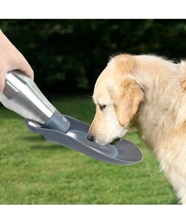 Zoneyan 750ml Stainless Steel Dog Water Bottle - Portable Pet Drinking Bottle for Travel Parks Camping & Hiking - Buy Online on GoSupps.com