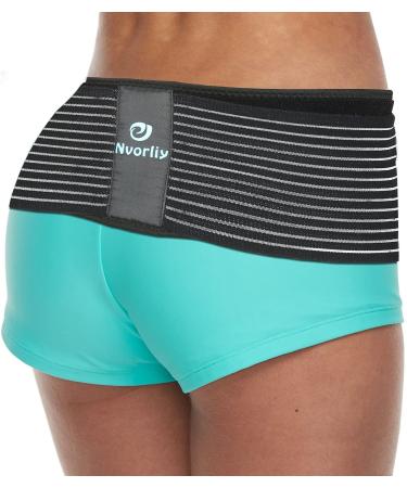 Nvorliy SI Joint Belt Plus Size Sacroiliac Brace Lumbar Lower Back Adjustable Compression Support Belly Band Stabilize Hip & Pelvic Relief Pain for Sciatic Nerve Fits Women and Men (2XL/3XL(50"-60"))