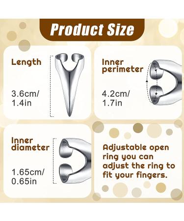 20 Pieces Adjustable Metal Hair Sectioning Rings for Braiding & Styling - Silver - Buy Online on GoSupps.com