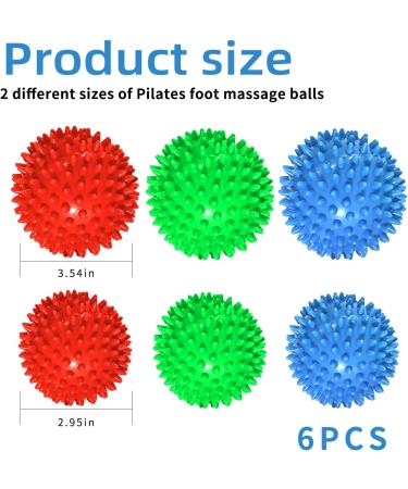 Kayef 6-Piece Hedgehog Massage Balls Set | Foot & Back Therapy | Plantar Fasciitis Relief | Ideal for Physio & Exercises - Buy Online on GoSupps.com