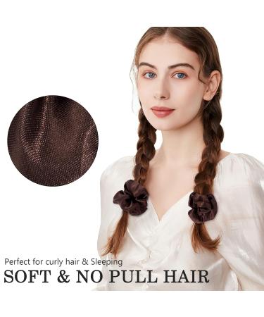 ADRIONE Satin Silk Hair Scrunchies 60-Pack - Perfect for Women and Girls with Curly Hair - Bulk Pack of Satin Hair Scrunchies - Buy Online on GoSupps.com
