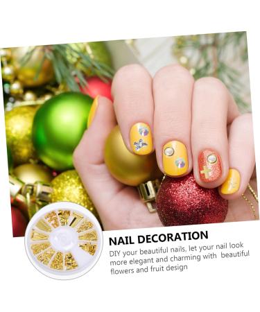 minkissy 45 Boxes Nail Art Accessories Moon Heart Nail Art Nail Decals Nail Stickers Manicures Decoration Jewel Stickers Nail Accessories Manicure Decor Zinc Alloy White Nail Supplies Rivet - Buy Online on GoSupps.com