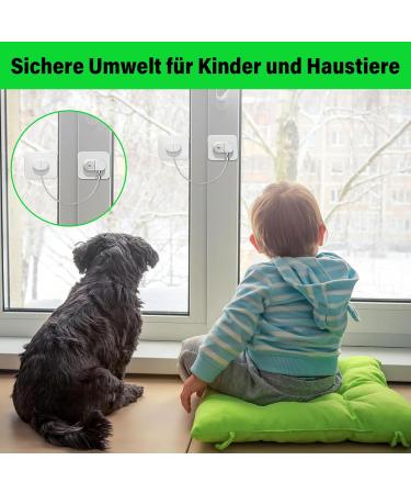 4-Piece No-Drill Child Safety Locks for Windows & Refrigerators | Secure Doors Cupboards & Windows with Keys - White - Buy Online on GoSupps.com