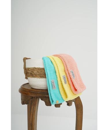 GELVARIS HOME Cotton Hair Towel Wrap for Women | Super Absorbent | Rapid Drying Turban | Blue - Buy Online on GoSupps.com