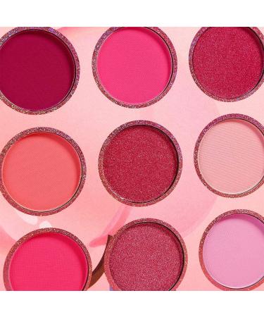 DE'LANCI Pink Purple Eyeshadow Palette - 12 Pigmented Shades for Women, Matte Shimmer Eye Shadows, Long Lasting Makeup for Summer Travel - Buy Online on GoSupps.com