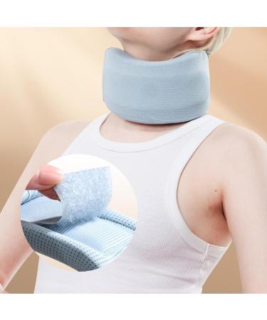 Neck Brace Cervical Collar Adjustable Soft Neck Support Foam Brace | Neck Support Brace for Sleeping Foam Cervical Collar Soft Foam Wraps for Women & Men Blue Large - Buy Online on GoSupps.com