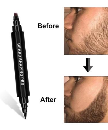 N/K Waterproof Beard Pencil Kit - Hairdressing Pen & Brush for Men | Ultimate Beard Care Accessories - Buy Online on GoSupps.com