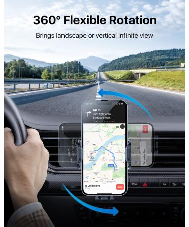 (2022 Upgraded) andobil Car Phone Mount - Military Sturdy Grip, Ultra Stable, Easy to Use - Compatible with iPhone 13/12/14 Pro Max, Android, Samsung - Black - Buy Online on GoSupps.com