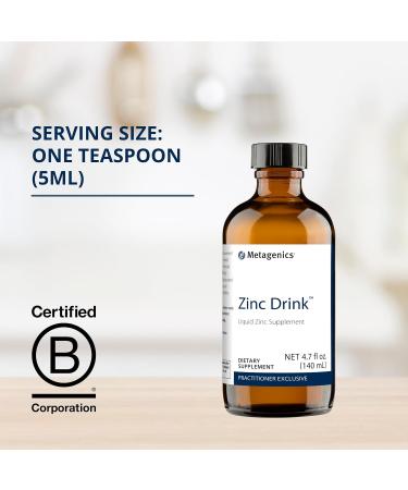 Metagenics Zinc Drink 4.7 fl oz Liquid - Powerful Immune Support Formula - Buy Online on GoSupps.com