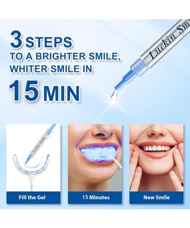 LUCKIN SMILE 10-Pack 35% Teeth Whitening Gel Refills 35% Carbamide Peroxide Gel 60 Whitening Treatments No Sensitivity Teeth Whiteners 3ml Whitening Gel for Teeth Whitening Kits - Buy Online on GoSupps.com