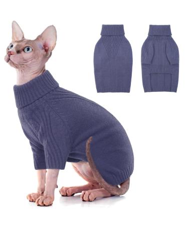 Iecoii dog sweater sweater for dogs dog sweaters for small medium-sized large dogs warm turtleneck dog sweater winter dog clothing for cats Chihuahua French bulldog Labrador X-Small blue