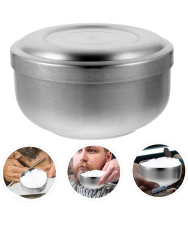 Fomiyes 4-Piece Stainless Steel Shaving Bowl Set for Men - Practical Salon-Quality Shaving Containers with Lid - Ideal for Soap Foam & Cream - Buy Online on GoSupps.com