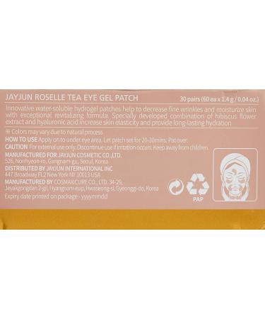 Jayjun Roselle Tea Eye Gel Patch - 60 Patches (1.4g each) | Hydrating & Refreshing Under Eye Treatment - Buy Online on GoSupps.com