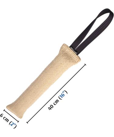 Dingo Gear Jute Bite Sausage Toy with Holder | 40x6 cm IGP IPO Training for Retrievers - S00147 - Buy Online on GoSupps.com