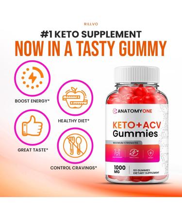 AnatomyOne ACV Gummies with B12 & Beet Root Juice - 60 Count Dietary Supplement for Men & Women - Buy Online on GoSupps.com
