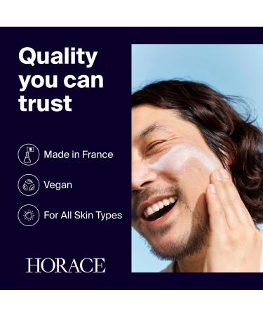 HORACE Mattifying Face Moisturiser SPF30 for Men - Natural Hydrating Cream with UV Protection - Premature Ageing Prevention - Skincare for All Skin Types - Unscented 75 ml - Buy Online on GoSupps.com