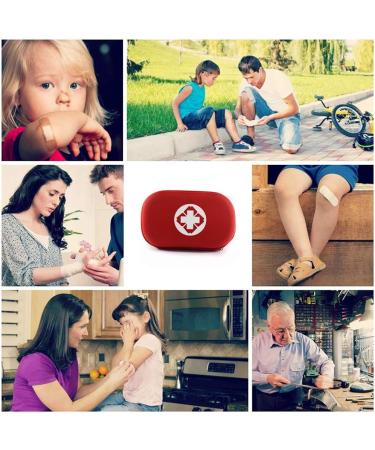 First Aid Set - Essential Hiking Outdoor Bicycle & Travel Kit | 18 Pieces in Red Bag with Bonus Emergency Whistle - Buy Online on GoSupps.com