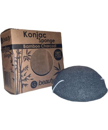 CS Beauty Set of Konjac Sponges - 3X Natural Exfoliating and Cleansing Sponge Shower Puffs for Face and Body including Bamboo Charcoal - Vegan & Cruelty Free - Buy Online on GoSupps.com
