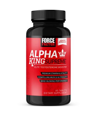 Force Factor Alpha King Supreme Elite Testosterone Booster 45 Tablets