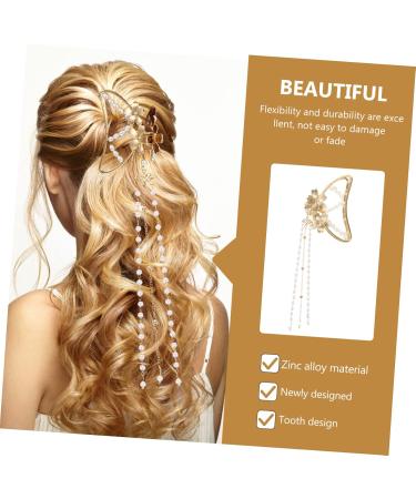 DOITOOL Hairpin Claw Barrettes for Girls Pearl Hair Clips French Hair Clips Celluloid French Design Barrettes Non- Slip Ponytail Holder Girls Tiara Mermaid Zinc Alloy Dense Woman - Buy Online on GoSupps.com