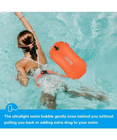 2 Pack JOTO Swim Buoy Float - Safety Float with Adjustable Belt for Open Water Swimming - Ideal for Triathletes, Kayaking, Snorkeling - Small Orange/Neon Yellow - Buy Online on GoSupps.com