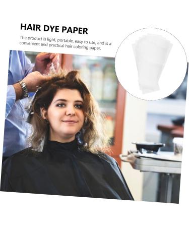 Housoutil 50 Sheets Highlight Stickers Hair Dying Paper Hair Coloring Hair Tint Paper Barber Shop Tool Hair Paper Wraps Hairdressing Tool White Hair Comb Hair Dye - Buy Online on GoSupps.com