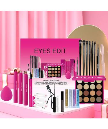 Eye Makeup Kit - Eye Makeup Set for Girls | Eyeshadow Waterproof Mascara Eyelash Curler and More for Women - Buy Online on GoSupps.com
