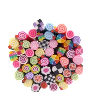 Warm Girl 50PC Canes 3D Design Rods Sticks Sticker Nail Art Decorations Nail Art Tools Cake