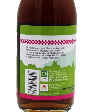 Thai Taste Vegan Fish Sauce (Nam Pla Jey) 180ml - Pack of 1 - Buy Online on GoSupps.com