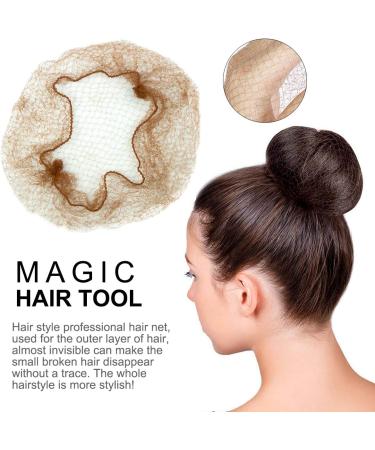 Bezavea 30Pcs Invisible Hair Nets for Girls & Women - Gold Ballet Bun Net for Dance, Catering, and Nursing - Buy Online on GoSupps.com