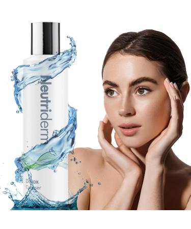 NEUTRIDERM Detox Cleanser Gentle Glycolic Face Wash and Exfoliating Gel Cleanser for Clear Brighter-Looking Skin Ideal for Oily or Combination Skin 120 mL / 4.1 fl oz - Buy Online on GoSupps.com