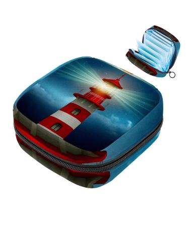 Women's binding-up bags Lighthouse Women's Binding bag Tampon storage bag Tear lock pockets menstrual tied bags Multi17