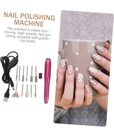 Beatifufu 1set Nail Polisher Manicure Grinder Manicure Kit Nail Drill Bit Gel Nailpolish Professional Pedicure Kit Nail Bits Gel Nail Kit Electric Nail File Electric Nail Drill Aluminum 13x2.5cm Rosy - Buy Online on GoSupps.com