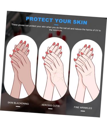 Healeved 1 Pair Nail Gloves Child Glove Light Elastic Spandex Anti-Black - Buy Online on GoSupps.com