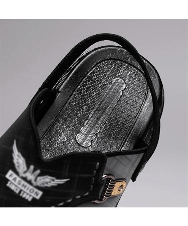 Summer Foot Correction Slippers for Men - Indoor & Outdoor Beach Flip Flops Casual Leather Slip-On Soft Athletic Thong Sandals - Size 7.5 Black - Buy Online on GoSupps.com