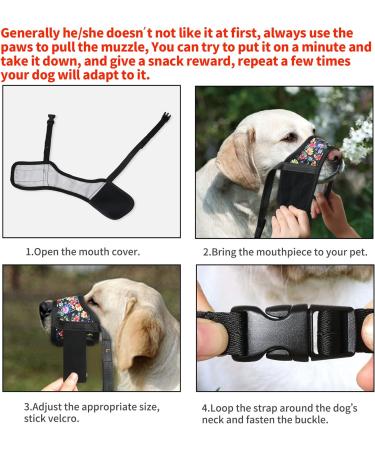 Heele Dog Muzzle - Soft Nylon Print Muzzle for Dogs | Breathable Air Mesh Design - International Shipping Available - Buy Online on GoSupps.com