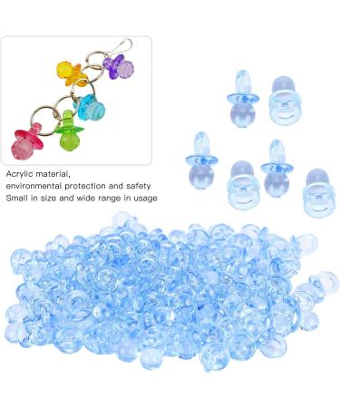 Zerodis 200pcs Blue Acrylic Baby Pacifiers - Perfect for Baby Shower Baptism and Birthday Decorations - Buy Online on GoSupps.com