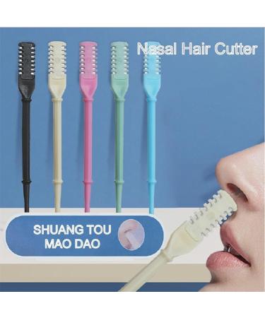  CSYBYW Nose Hair Clipper Double Sided Nose Hair Blade Manual Nose Hair Trimmer 360 Rotating Nose Hair Razor with Ear Picker for Women and Men Black Black - Buy Online on GoSupps.com