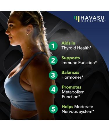 Organic Potassium Iodide Liquid Drops for Thyroid Support - Vegan Iodine Supplement, Metabolism Boost - 1-Year Supply - Buy Online on GoSupps.com