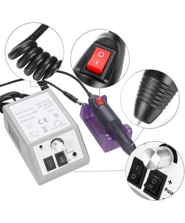 DiiDa Professional Electric Manicure Drill Set | Pedicure Kit with 100pcs Sand Rings and Powder Brush - Buy Online on GoSupps.com