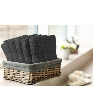 Filament Alley 6 Pack Bath Towel Set - Luxury Cotton Towels for Pool, Gym, Spa, Hotel - Absorbent, Lightweight, Soft - Charcoal Grey - 22x44 Inches (Pack of 6) - Buy Online on GoSupps.com