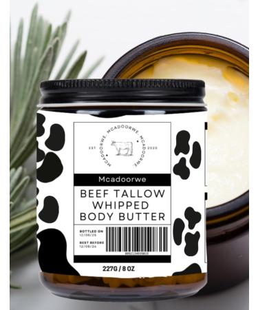 Beef Tallow Whipped Body Butter | Handmade Organic Shea and Cocoa Butter |8 oz| 100% Natural - Buy Online on GoSupps.com