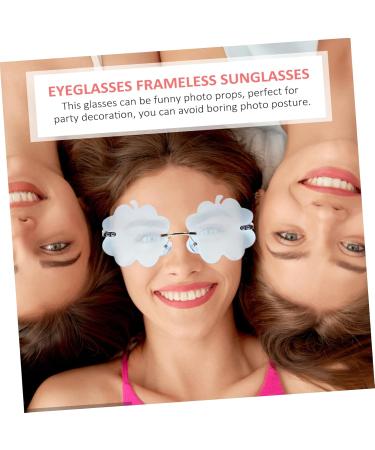 Lurrose Vintage Frameless Sunglasses - Cosplay Glasses | Stylish International Shipping - Buy Online on GoSupps.com