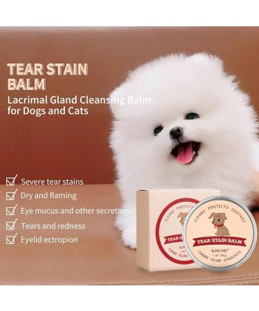 GJYC PET Tear Stain Remover Balm - Natural Eye Care for Dogs & Cats | 1 oz (30 g) - Gently Cleans & Restores Bright Eyes - Buy Online on GoSupps.com